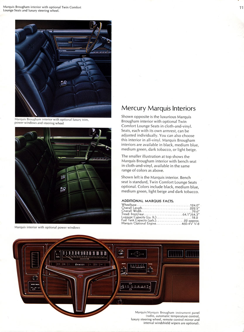 1973 Mercury Full Line Brochure Page 4